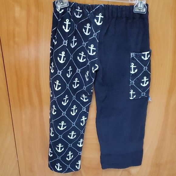 Navy blue XS towel pants beach swim cover up - Picture 5 of 5